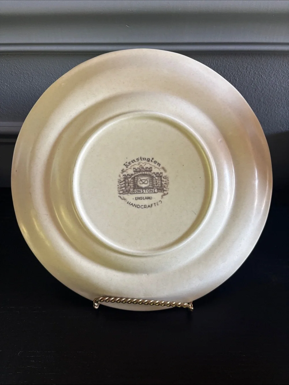 Kensington Staffordshire Ironstone Handcrafted England Set of 4 Plates